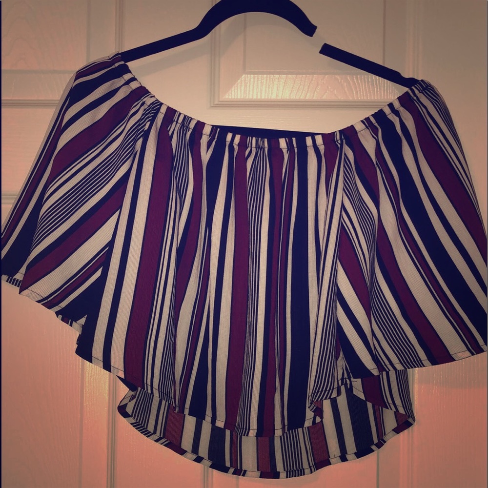 Fashion Nova off the shoulder cropped blouse